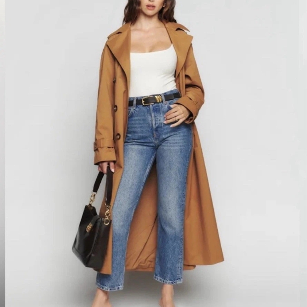 Reformation Cynthia High Rise Straight Crop Size 25